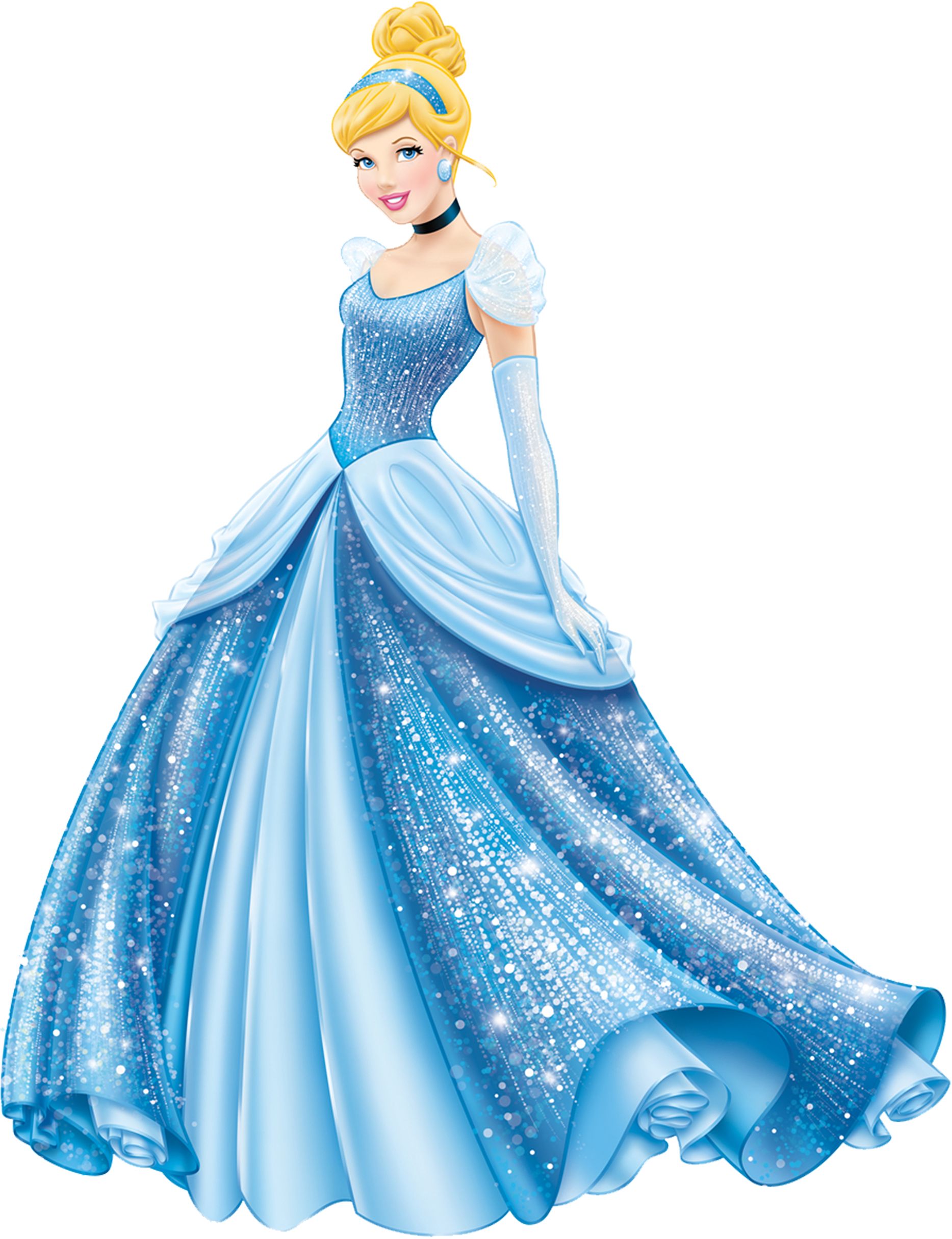 Elegant Cinderellain Blue Gown