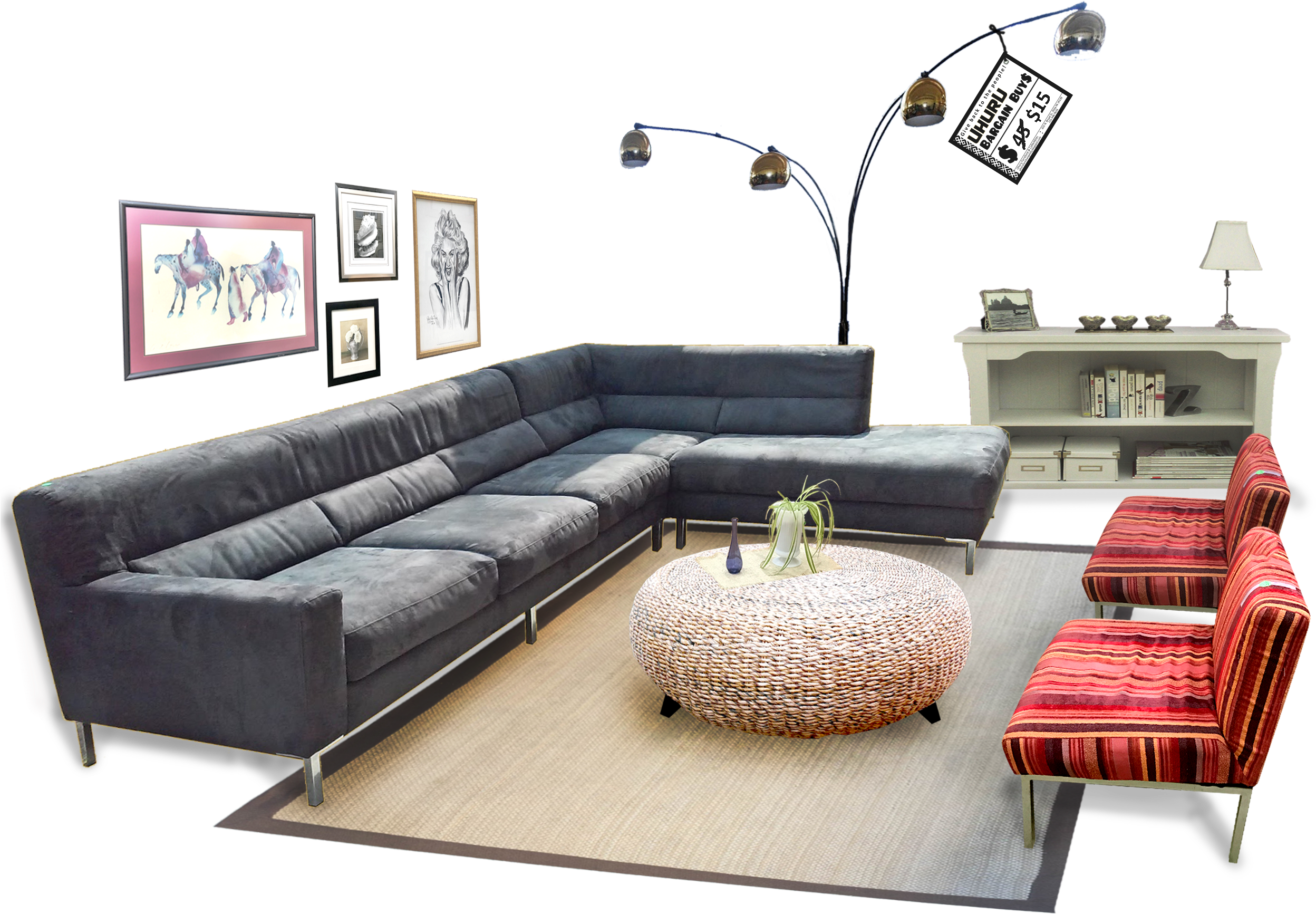 Elegant Contemporary Living Room Setup