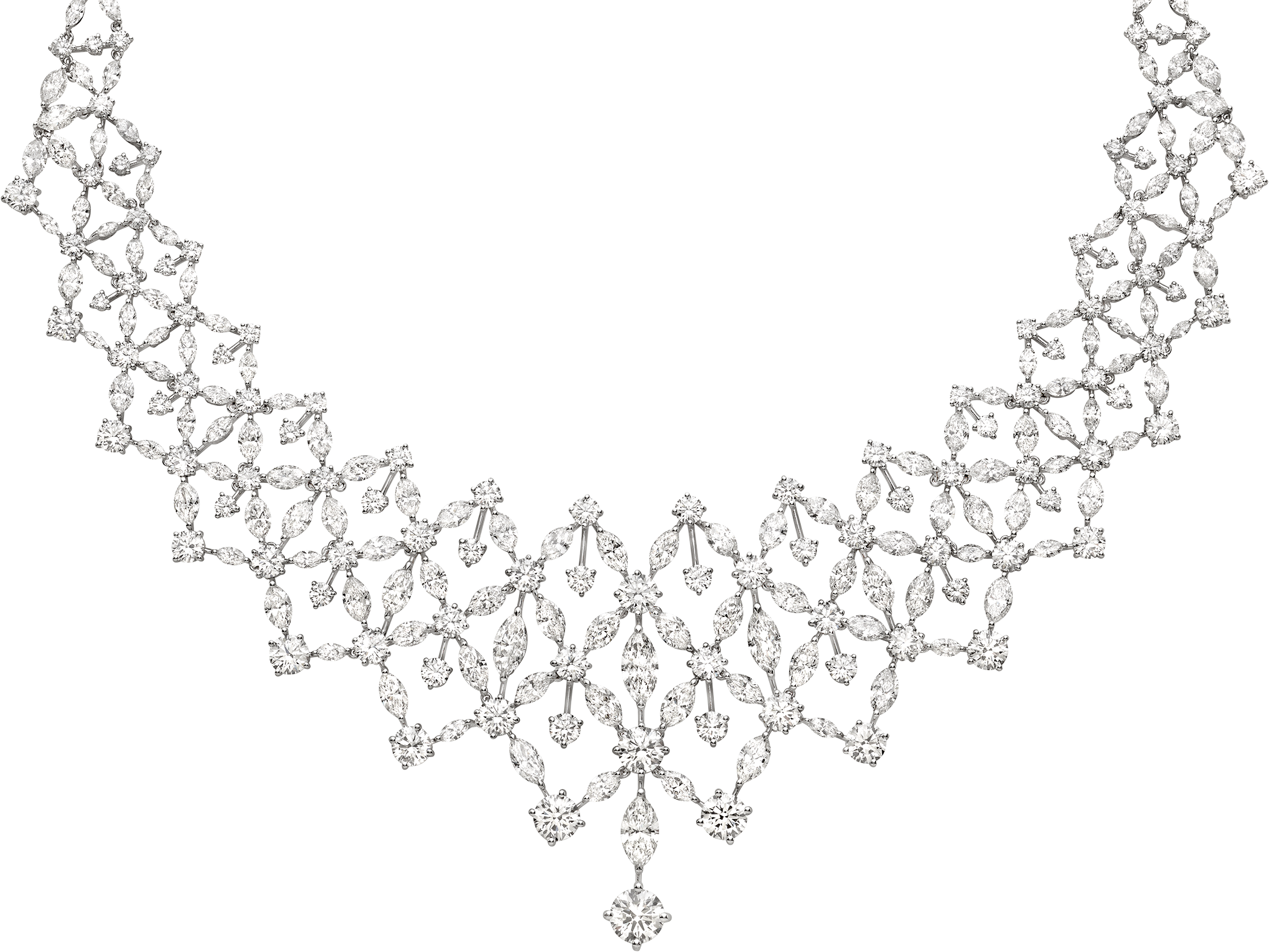 Elegant Crystal Necklace Design