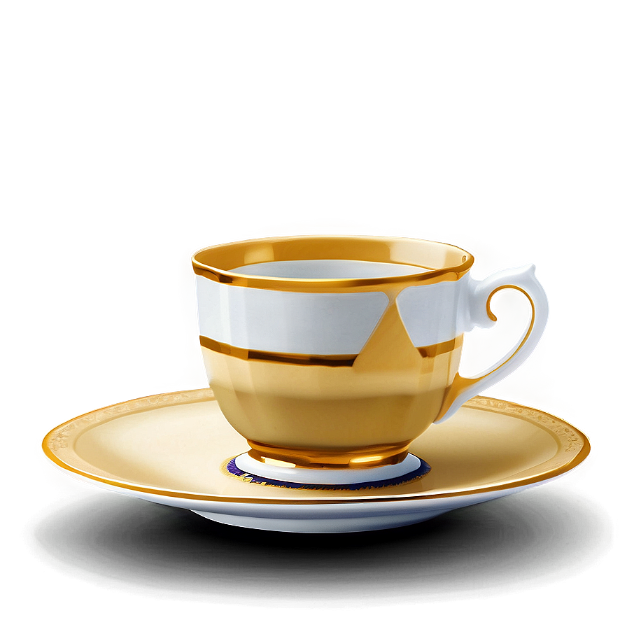 Elegant Cup And Saucer Png Ftj