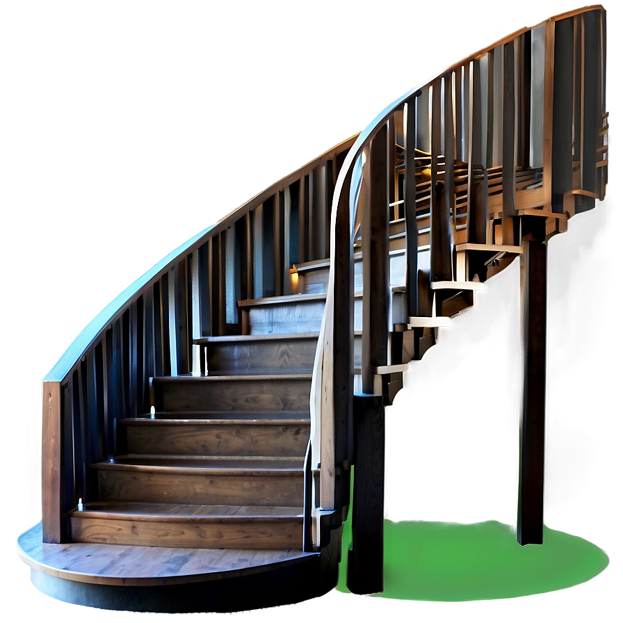 Elegant Curved Staircase Png 05242024