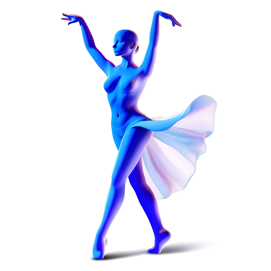 Elegant Dancer Figure Png 16