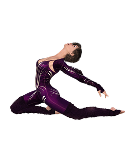 Elegant Dancerin Purple Leotard