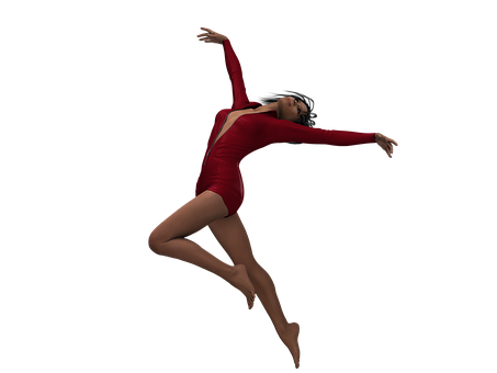 Elegant Dancerin Red Leotard