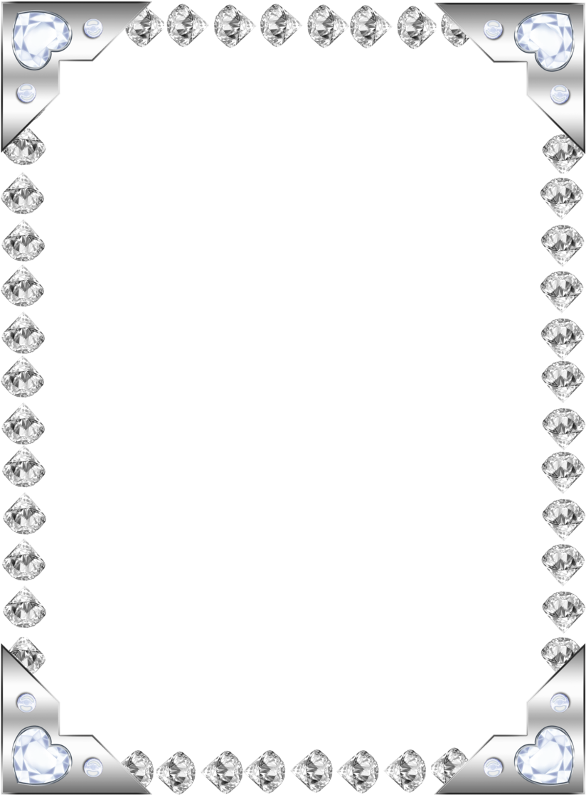 Elegant Diamond Border Clipart