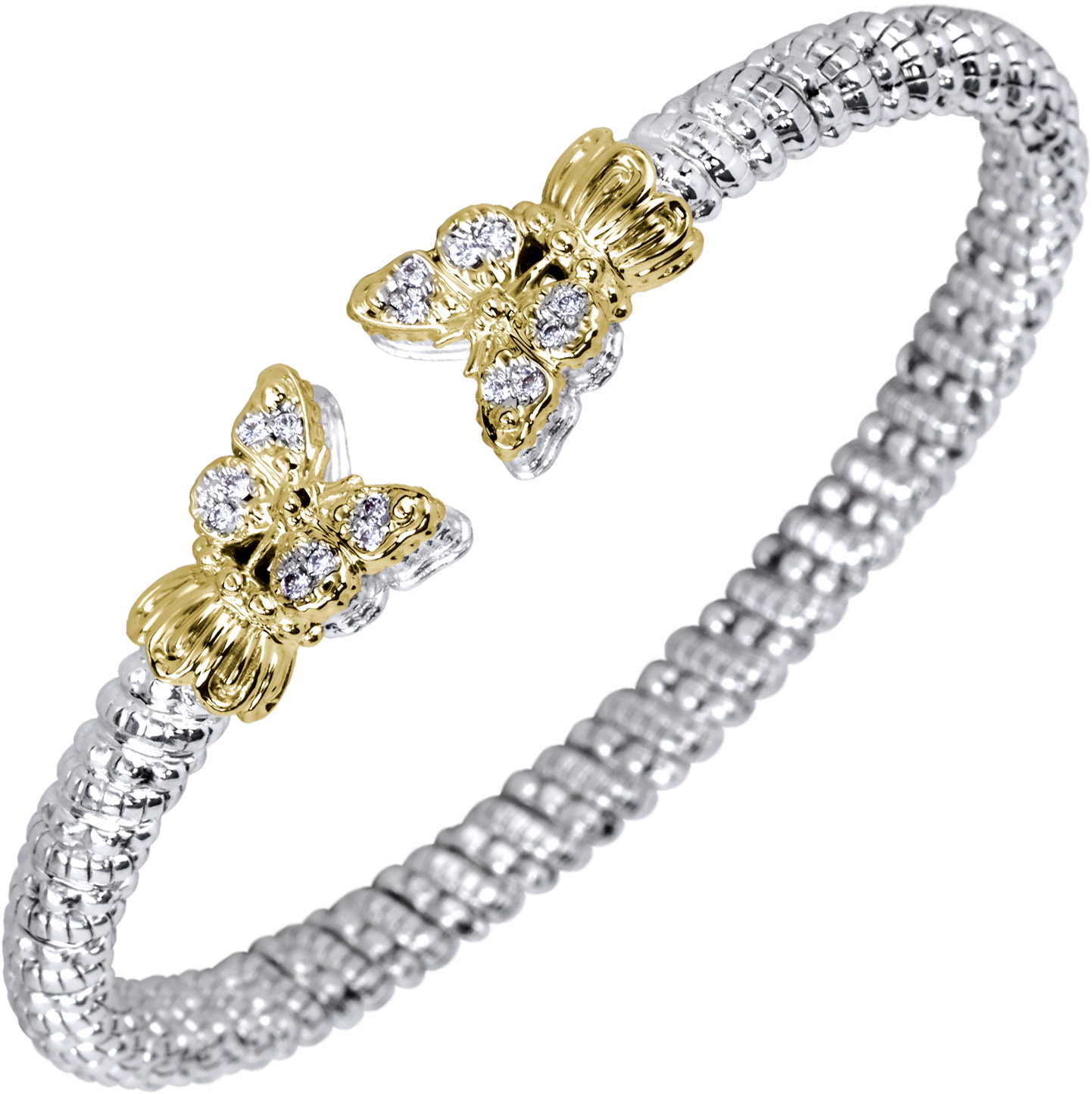 Elegant Diamond Butterfly Bracelet