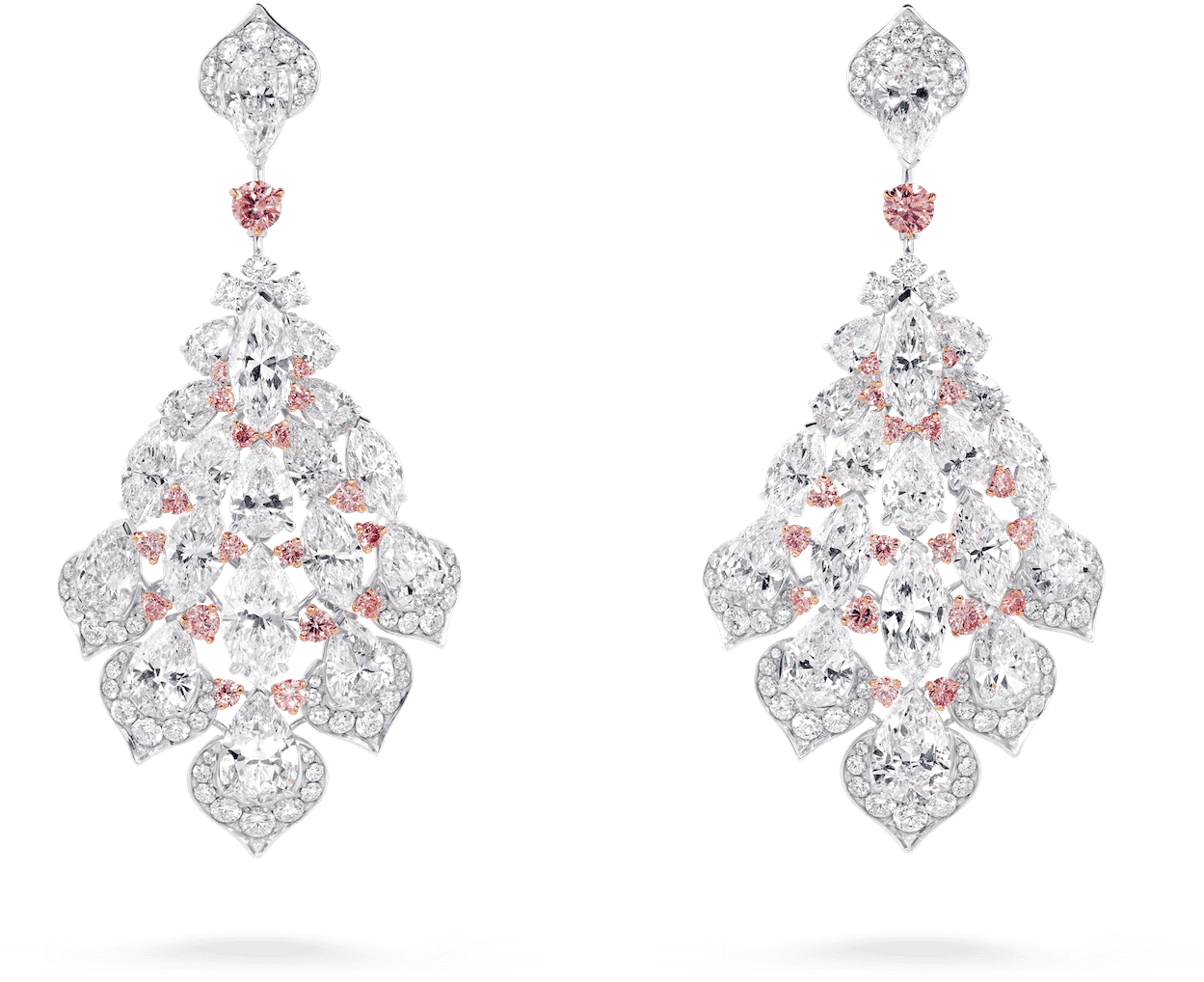 Elegant Diamond Chandelier Earrings