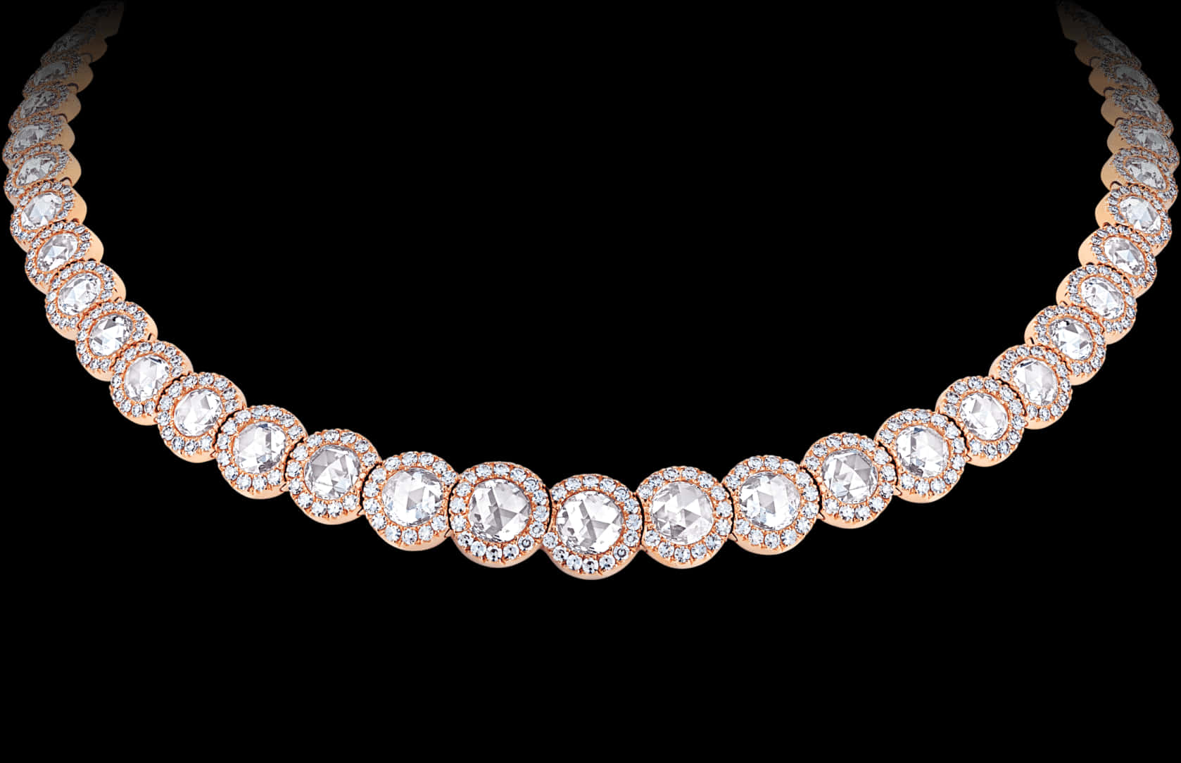 Elegant Diamond Gold Chain Necklace