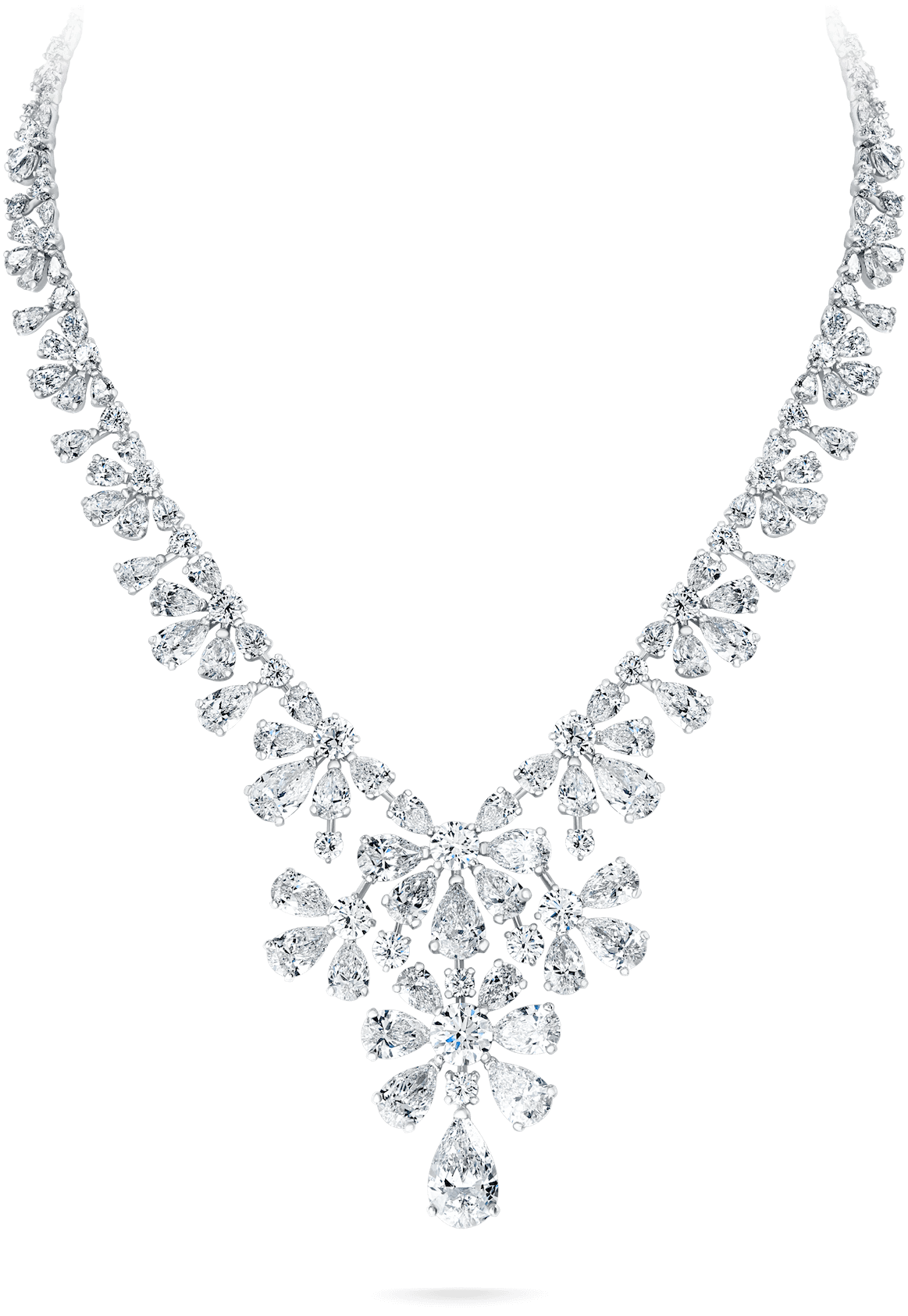 Elegant Diamond Necklace Design