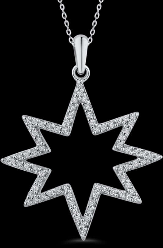 Elegant Diamond Star Pendant