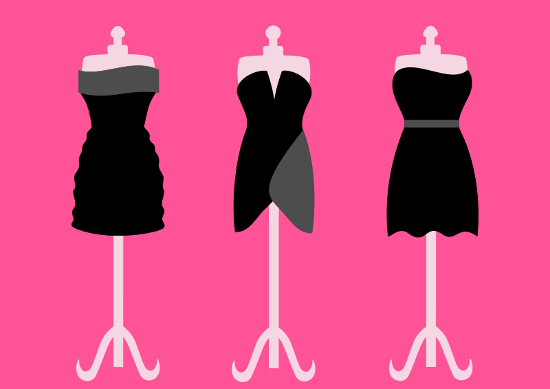 Elegant Dress Designs Vector