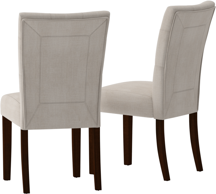 Elegant Fabric Dining Chairs