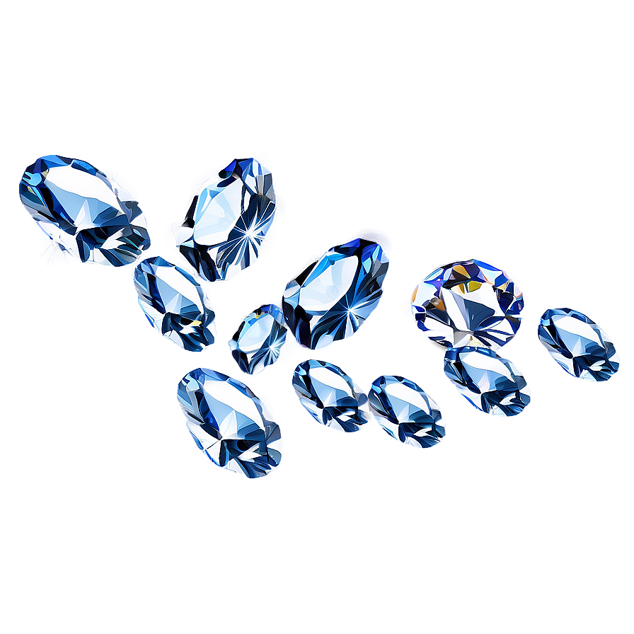 Elegant Falling Diamonds Png 1