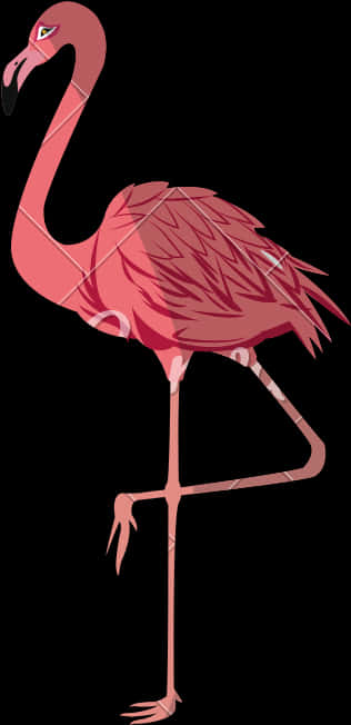 Elegant Flamingo Vector Illustration