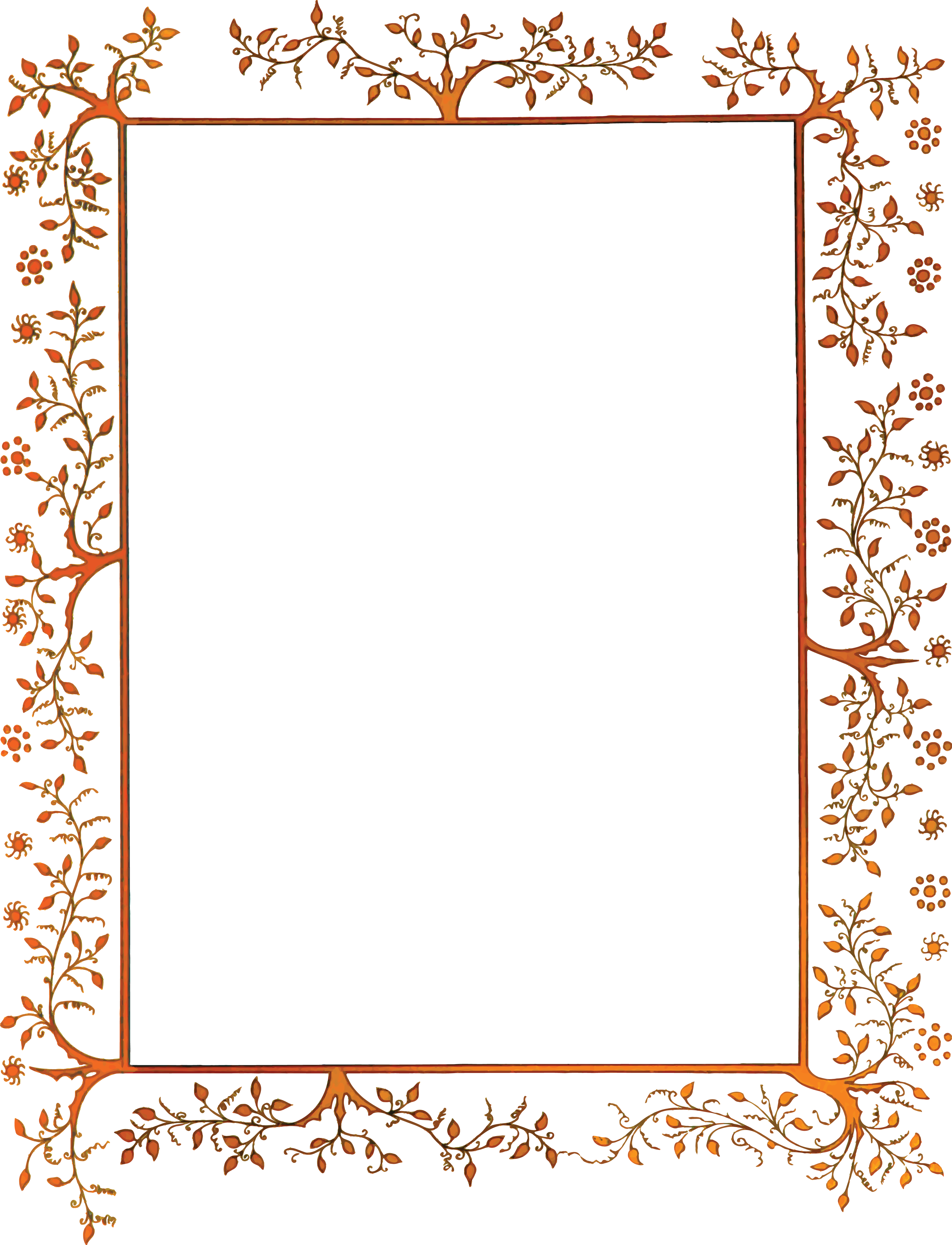 Elegant Floral Border Design