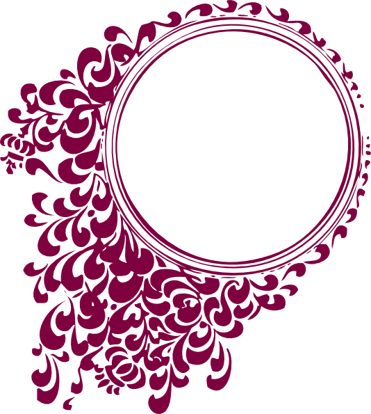 Elegant Floral Circle Frame Design