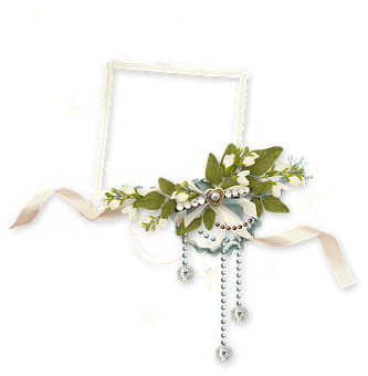 Elegant Floral Framewith Stars