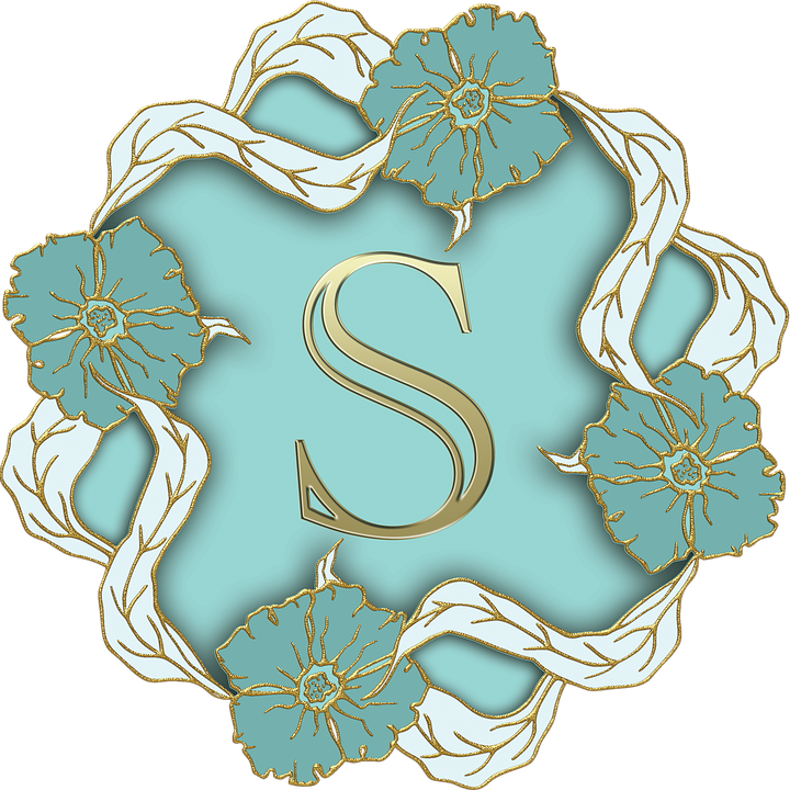 Elegant Floral Letter S Design