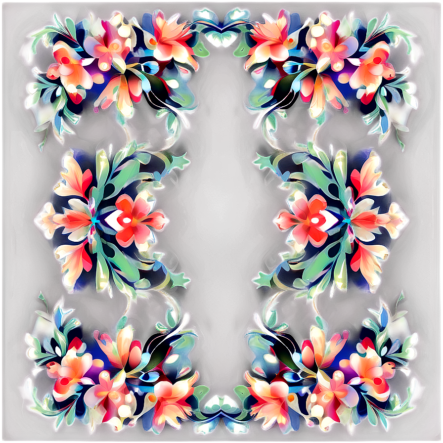 Elegant Floral Pattern Png Sri