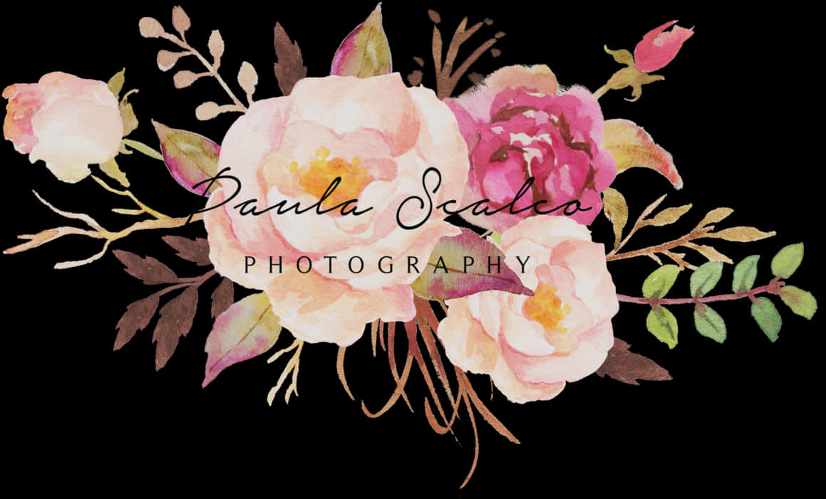 Elegant Floral Photography Logo