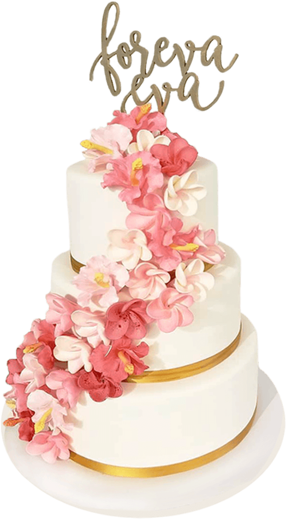 Elegant Floral Wedding Cake