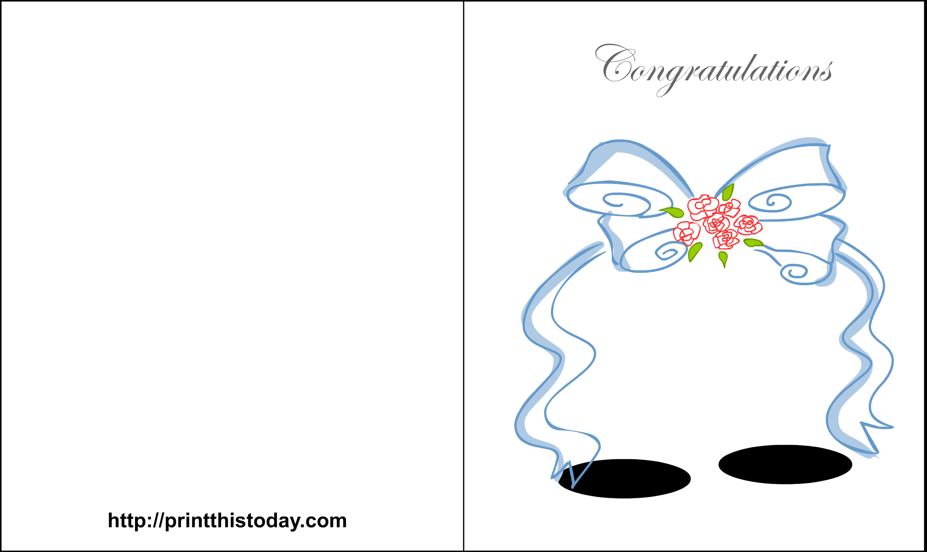 Elegant Floral Wedding Card Design