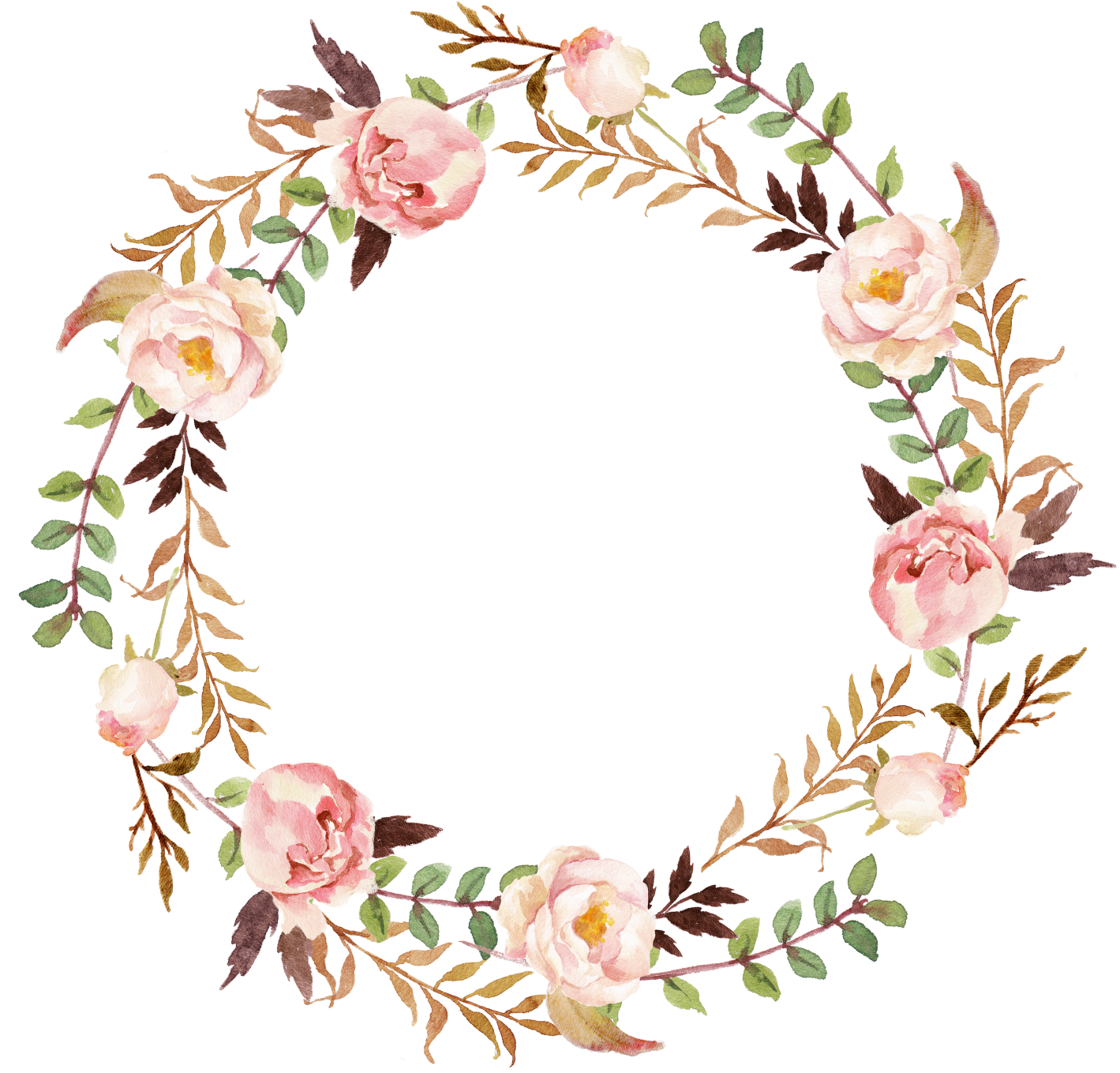 Elegant Floral Wreath Design