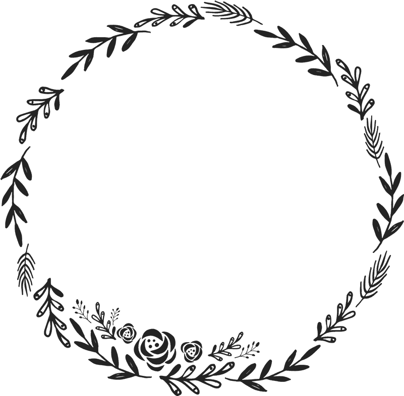 Elegant_ Floral_ Wreath_ Graphic