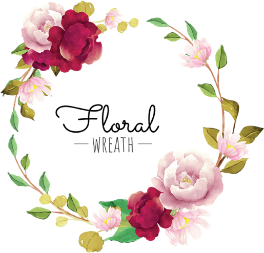 Elegant_ Floral_ Wreath_ Graphic