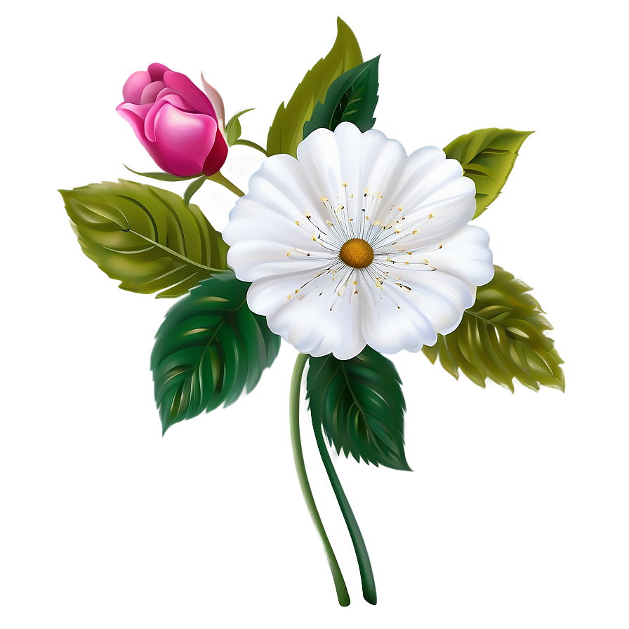 Elegant Flower Clipart Png 05252024