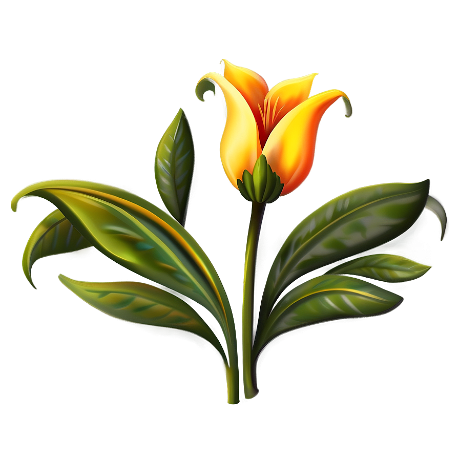 Elegant Flower Clipart Png Wkl