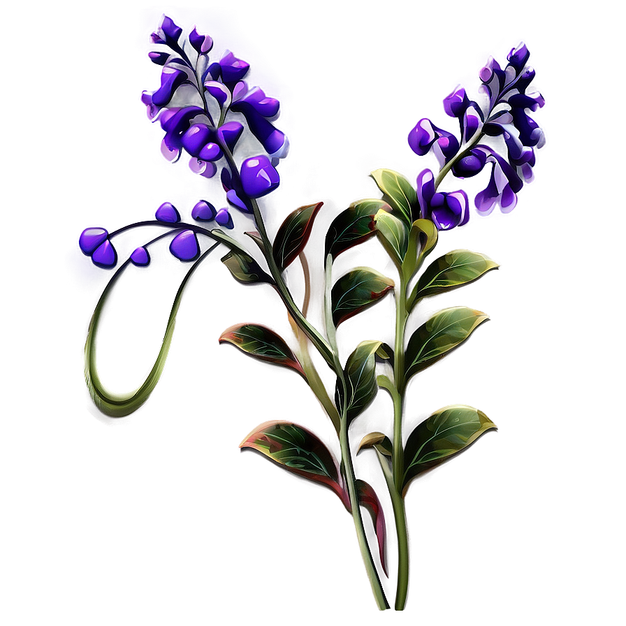 Elegant Flower Stem Png Cer