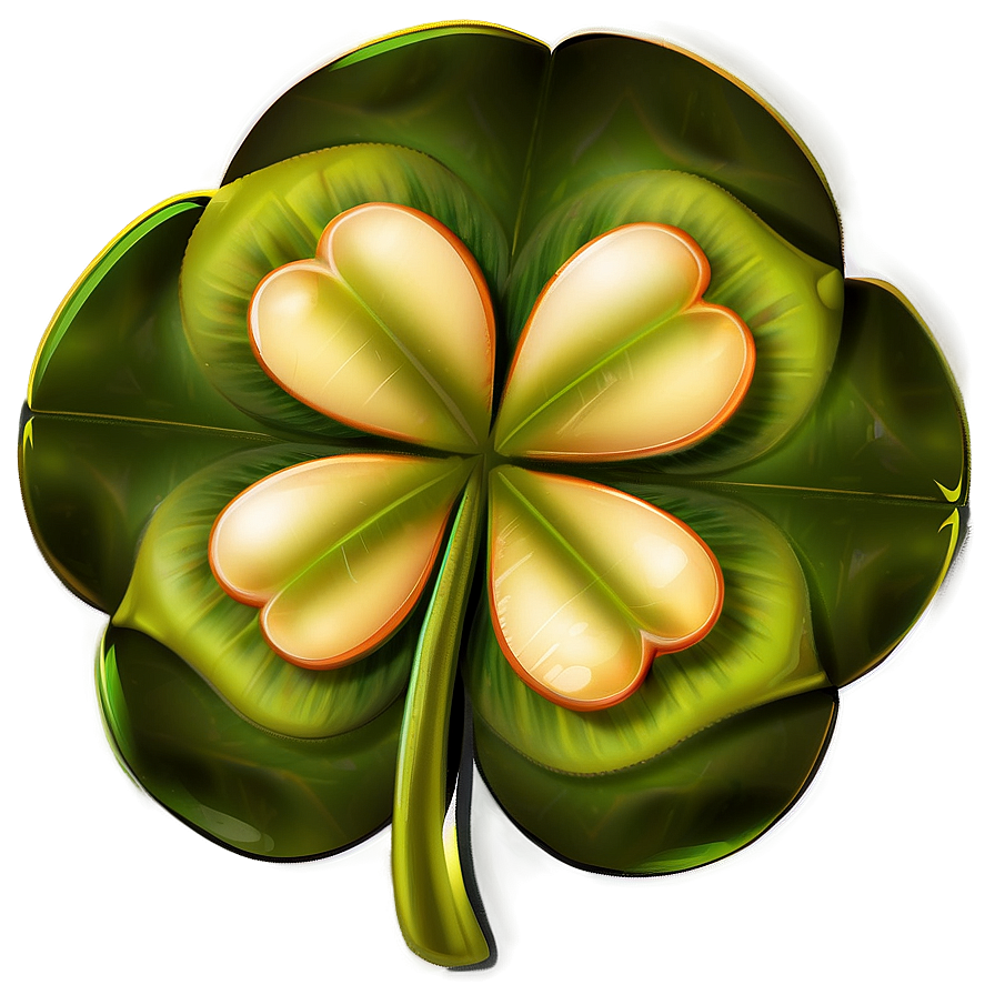 Elegant Four Leaf Clover Png Iuw47