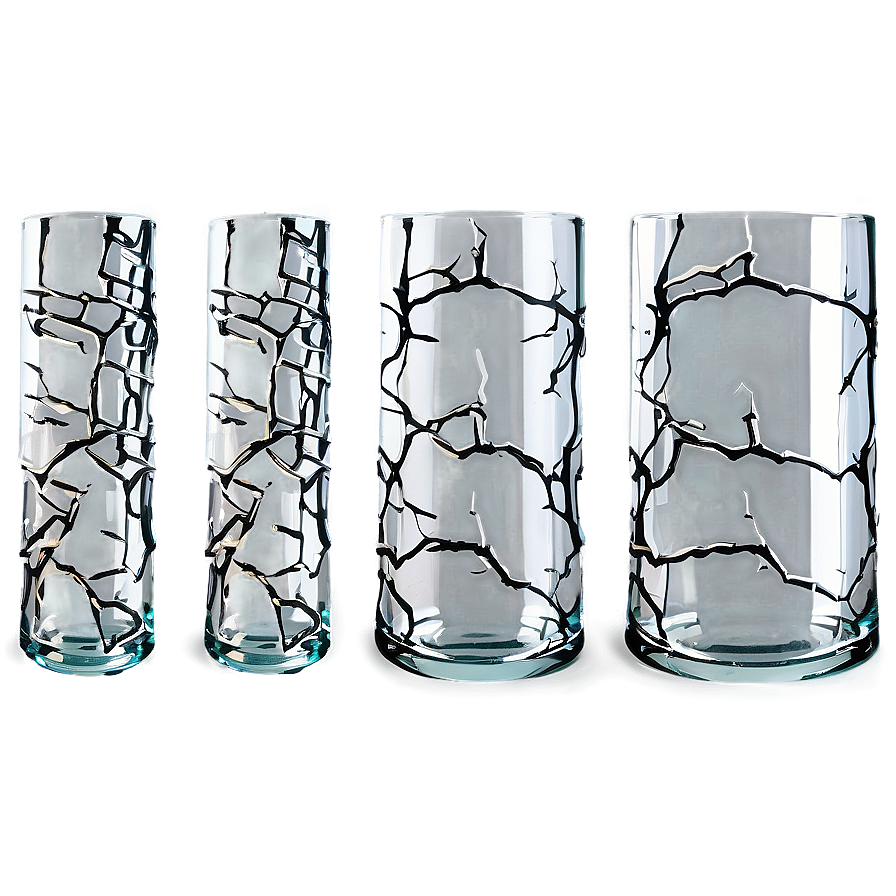 Elegant Glass Crack Png 06122024