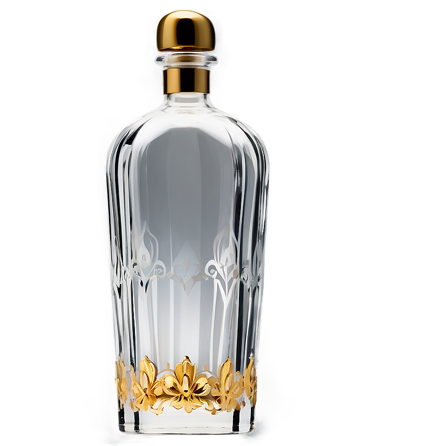 Elegant Glass Liquor Bottle Png 06132024