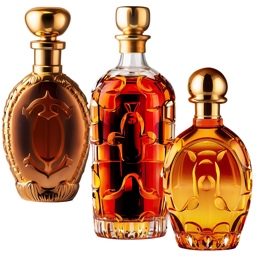 Elegant Glass Liquor Bottle Png Tsl95