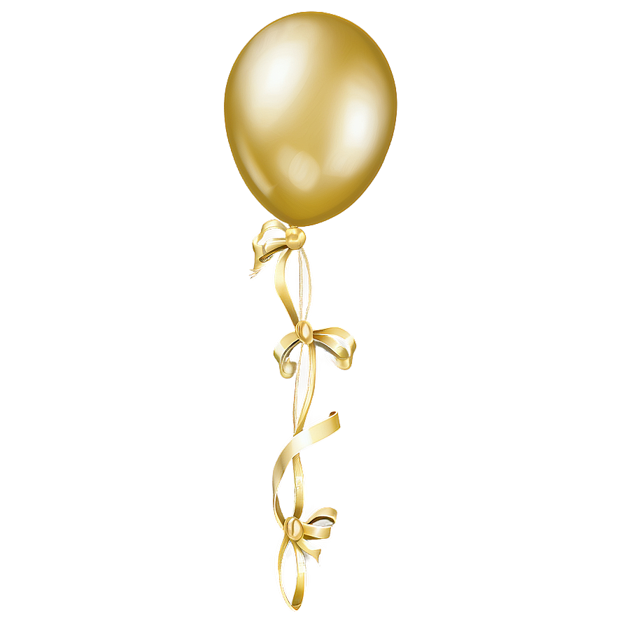 Elegant Gold Balloon Png Gov