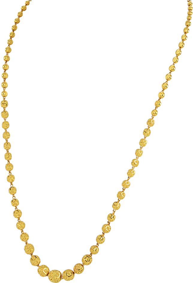 Elegant Gold Beaded Necklace