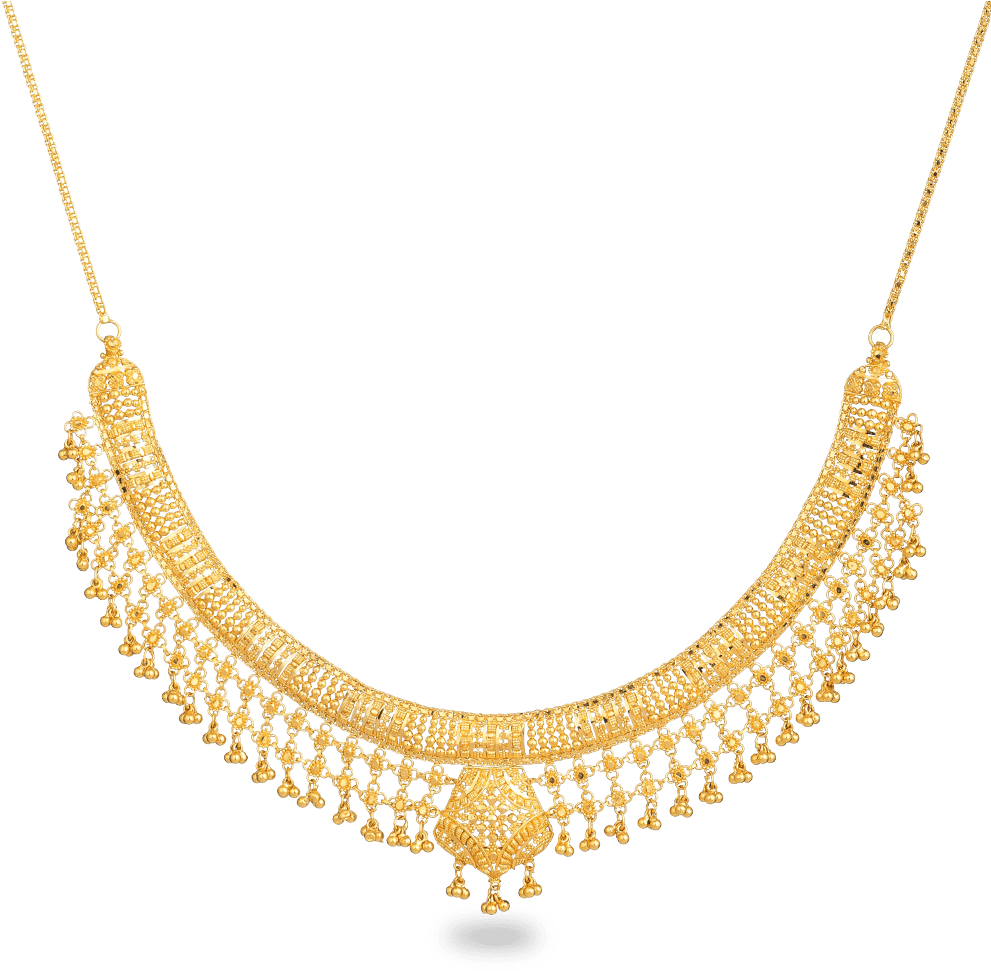 Elegant Gold Bridal Necklace