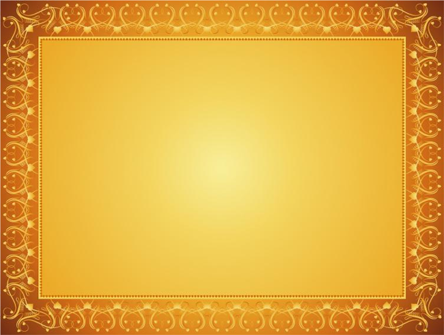 Elegant Gold Certificate Border