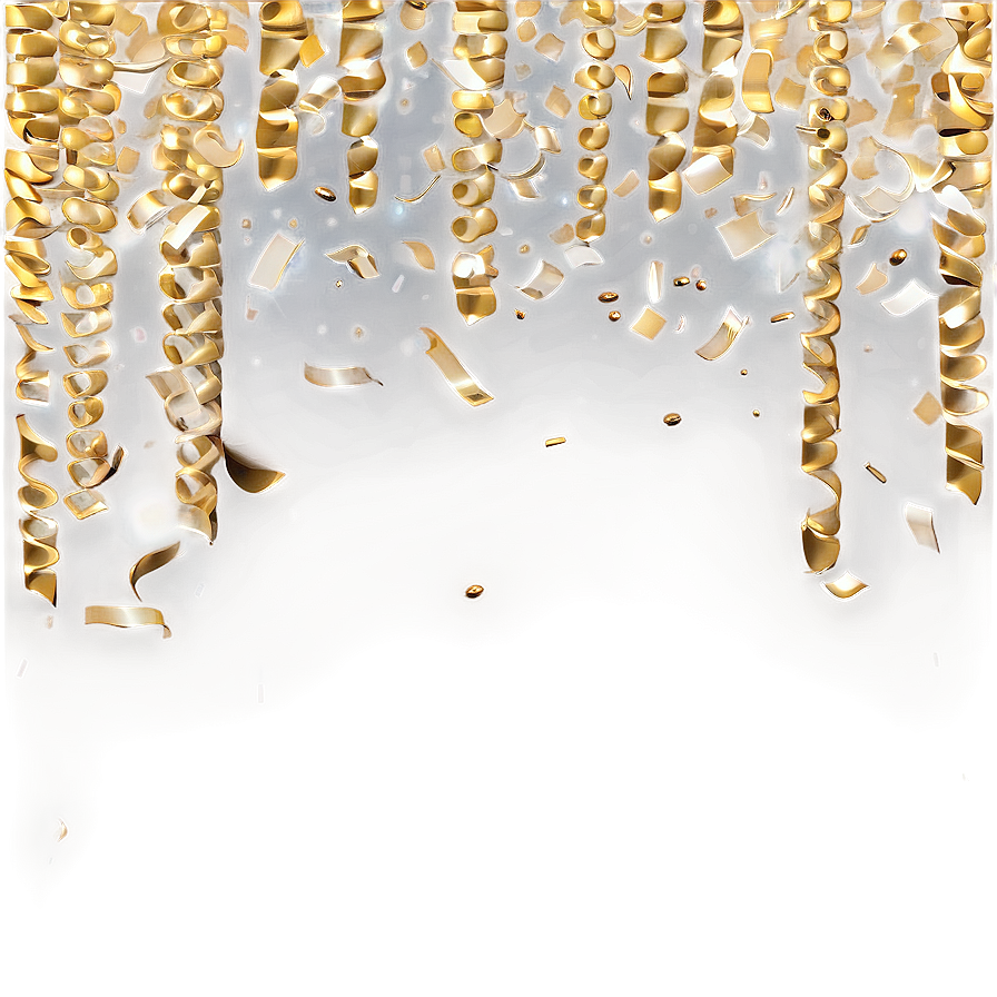 Elegant Gold Confetti Png 35