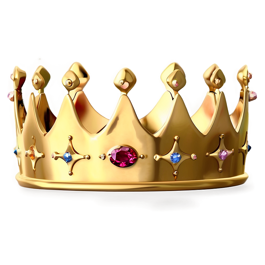 Elegant Gold Crown Png 19