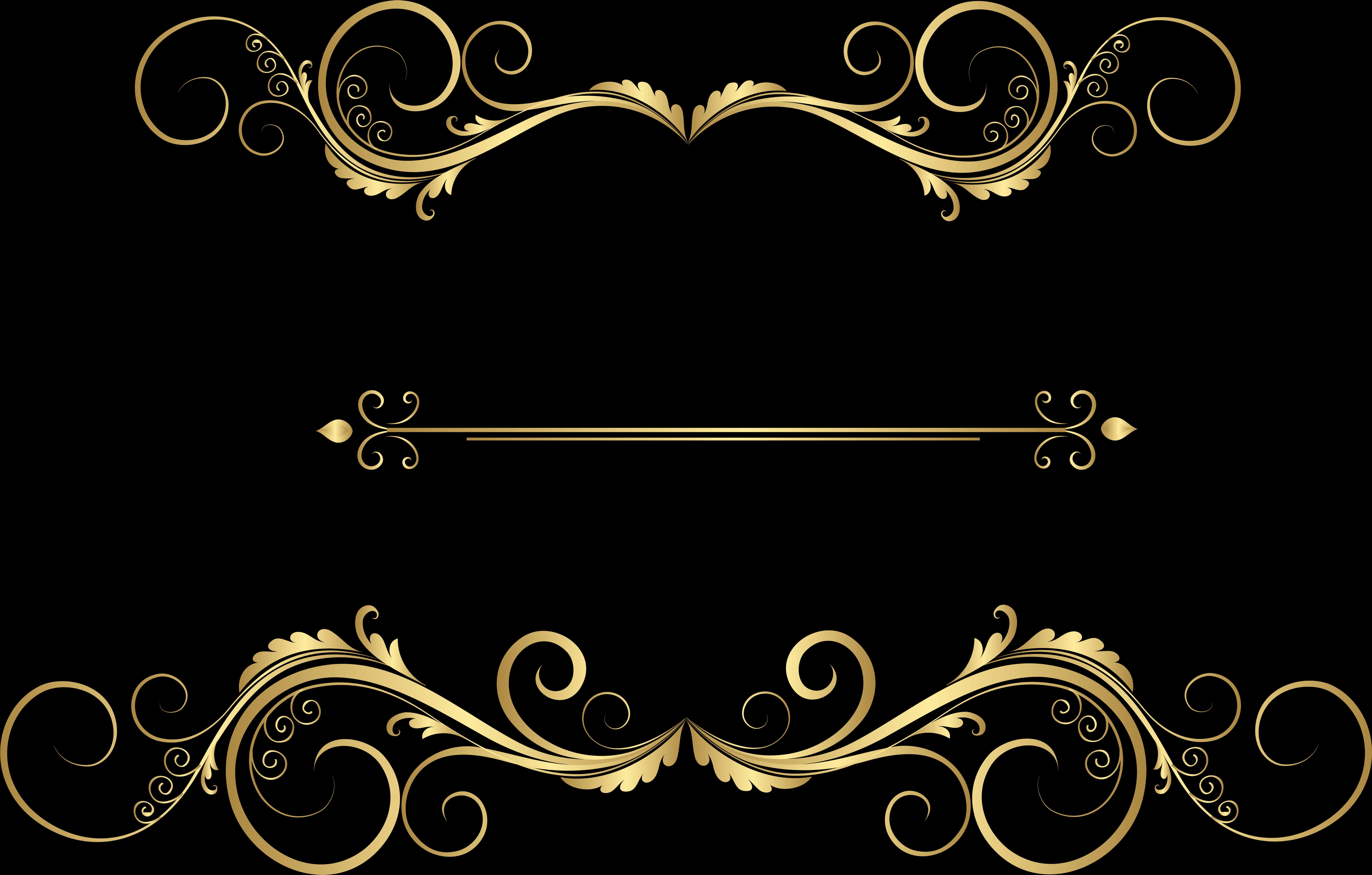 Elegant Gold Flourish Design