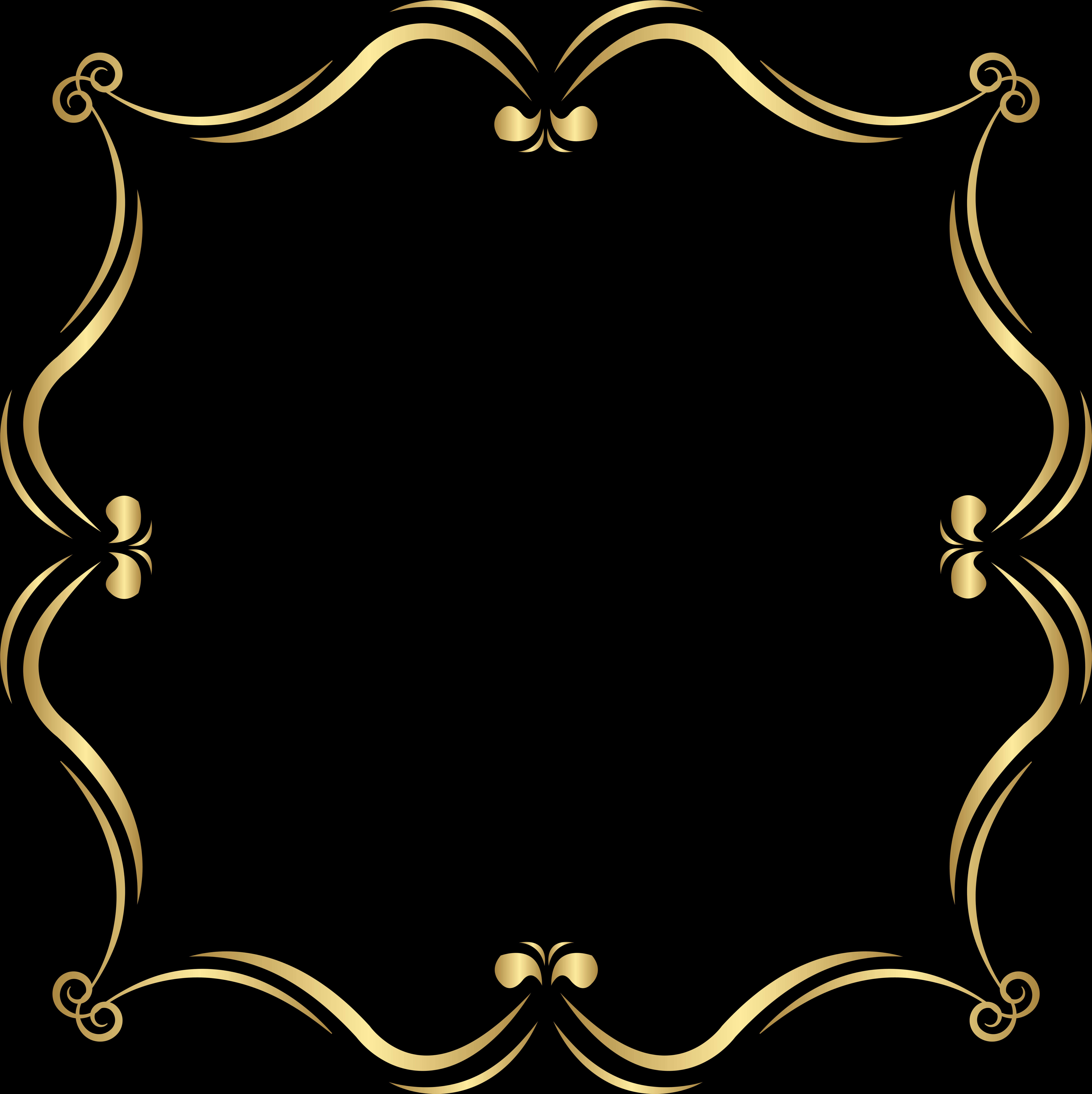 Elegant Gold Scroll Frame