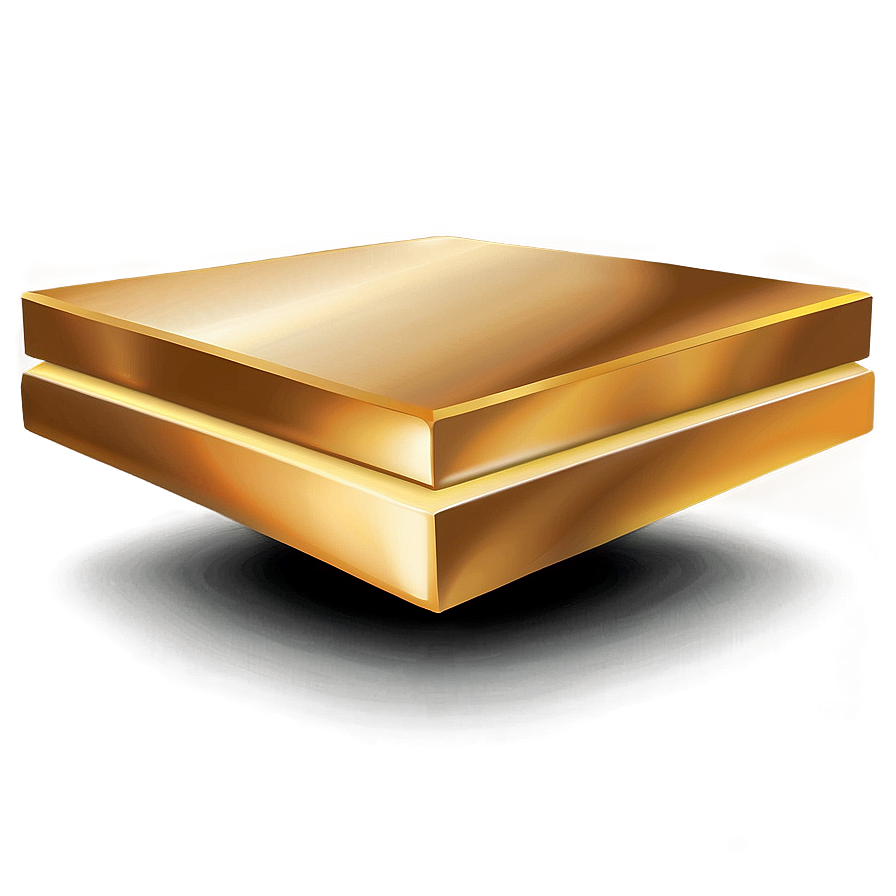 Elegant Gold Square Design Png 64