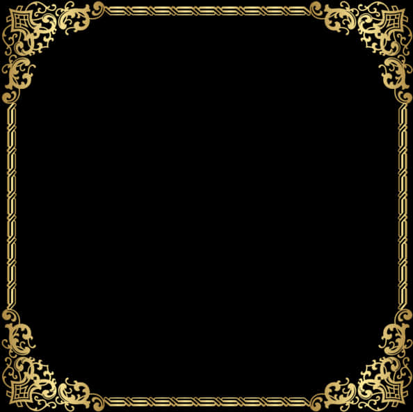 Elegant Golden Frame Design