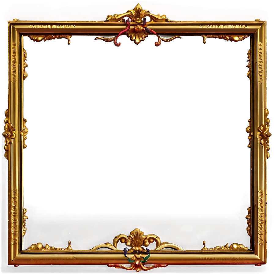 Elegant Golden Frame Png 73