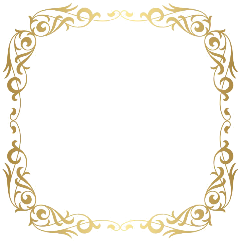 Elegant Golden Scrollwork Frame