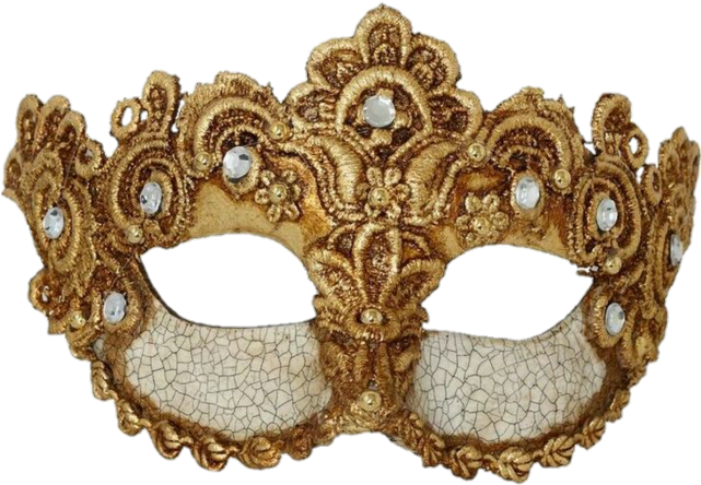 Elegant Golden Venetian Mask