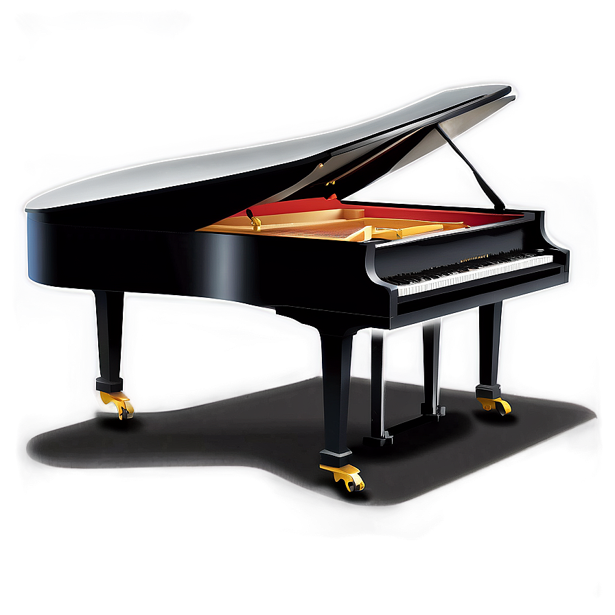 Elegant Grand Piano Png Ebo15